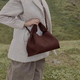 Mira | Soft Leather Shoulder Bag – Minimal & Sculptural