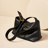 Monica Soft Leather Shoulder Bag – Slouchy Luxe in Black Leather