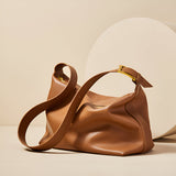 Monica Soft Leather Shoulder Bag – Slouchy Luxe in Black Leather