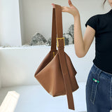 Monica Soft Leather Shoulder Bag – Slouchy Luxe in Black Leather