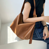 Monica Soft Leather Shoulder Bag – Slouchy Luxe in Black Leather