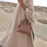 Mira | Soft Leather Shoulder Bag – Minimal & Sculptural