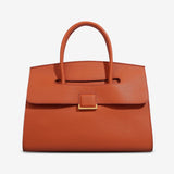 Structured Leather Satchel Bag for Women – Classic & Elegant