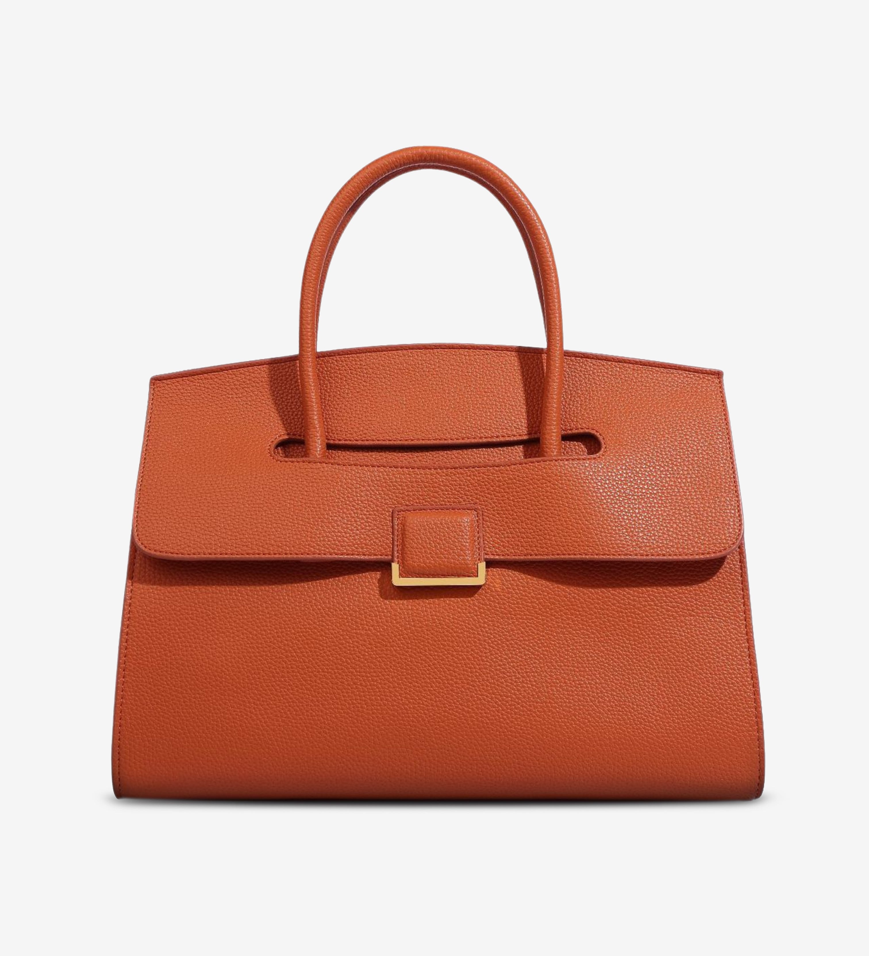 Structured Leather Satchel Bag for Women – Classic & Elegant