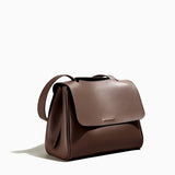 Aurora Leather Crossbody Bag – Women's Minimalist Shoulder Bag in Brown