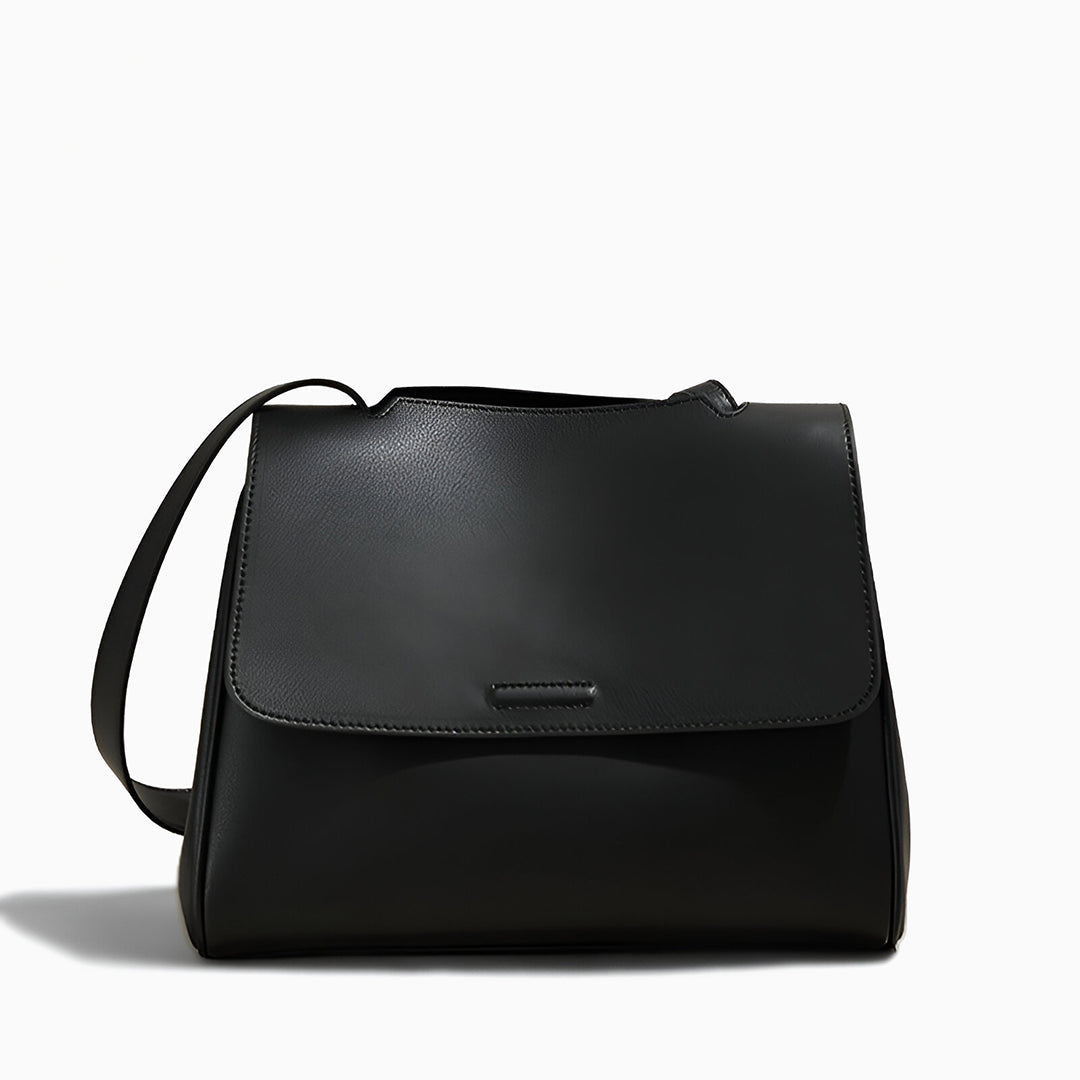 Aurora Leather Crossbody Bag – Women's Minimalist Shoulder Bag in Brown
