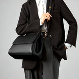 Aurora Leather Crossbody Bag – Women's Minimalist Shoulder Bag in Brown