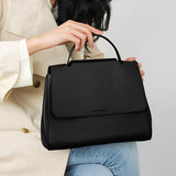 Aurora Leather Crossbody Bag – Women's Minimalist Shoulder Bag in Brown