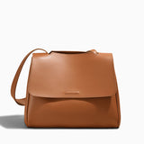 Aurora Leather Crossbody Bag – Women's Minimalist Shoulder Bag in Brown