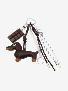 Cute Dachshund Leather Keychain – Playful & Stylish Accessory