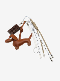 Cute Dachshund Leather Keychain – Playful & Stylish Accessory