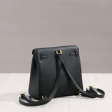 Halia | Elegant Black Leather Backpack – Stylish, Chic & Functional