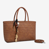 Boho Chic Woven Tote Bag for Women – Dual Handle Design