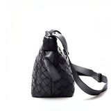 Ciara Woven Shoulder Bag – Elegant Faux Leather Tote