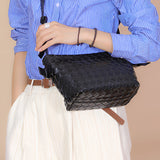 Ciara Woven Shoulder Bag – Elegant Faux Leather Tote