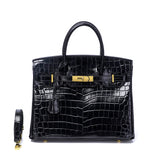 Glossy Croc-Texture Leather Satchel – Structured Designer-Inspired Handbag with Gold Accents