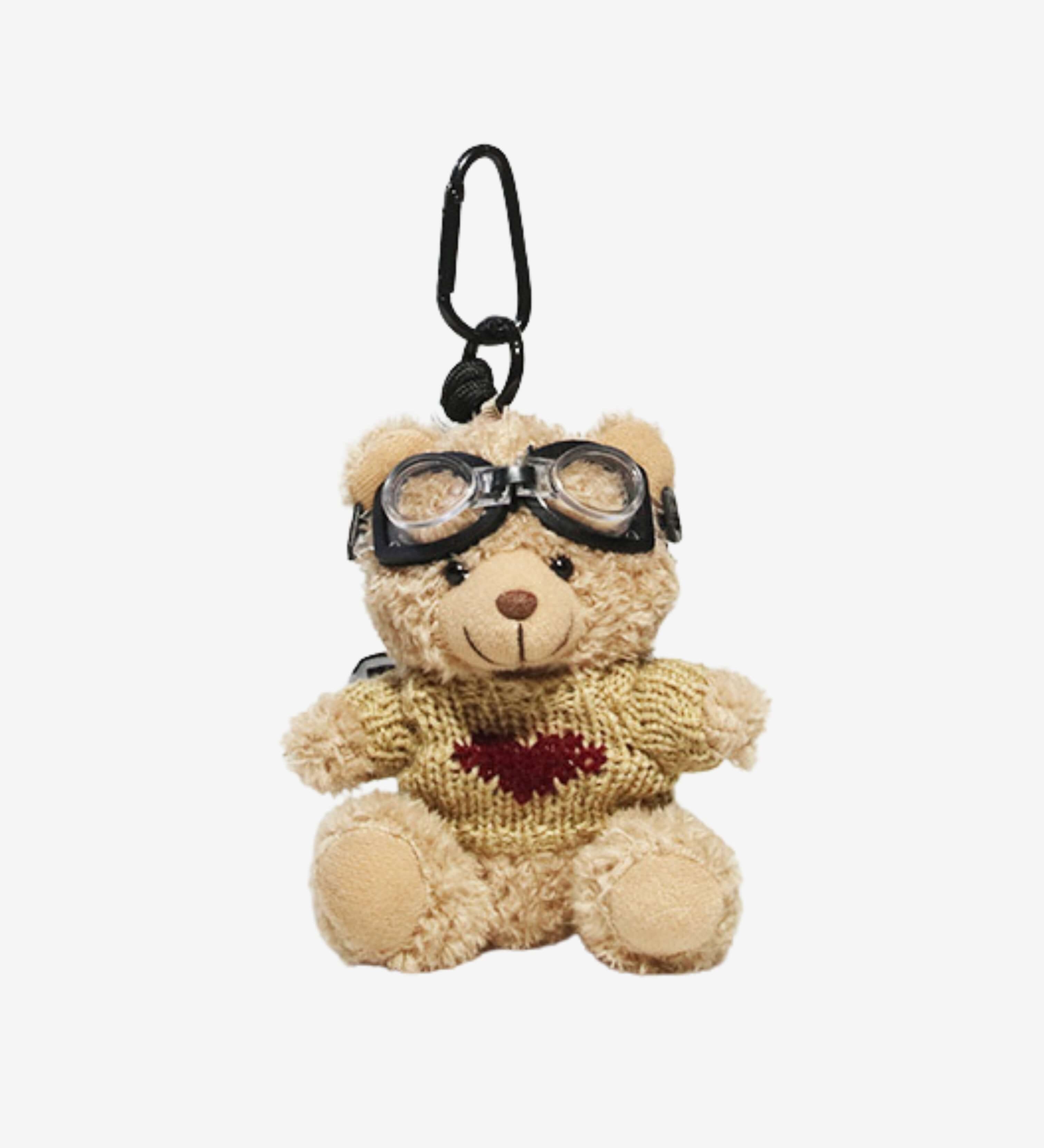 Faelora | Aviator Teddy Plush Bag Charm – Adventurous, Cute & Stylish