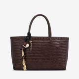 Boho Chic Woven Tote Bag for Women – Dual Handle Design