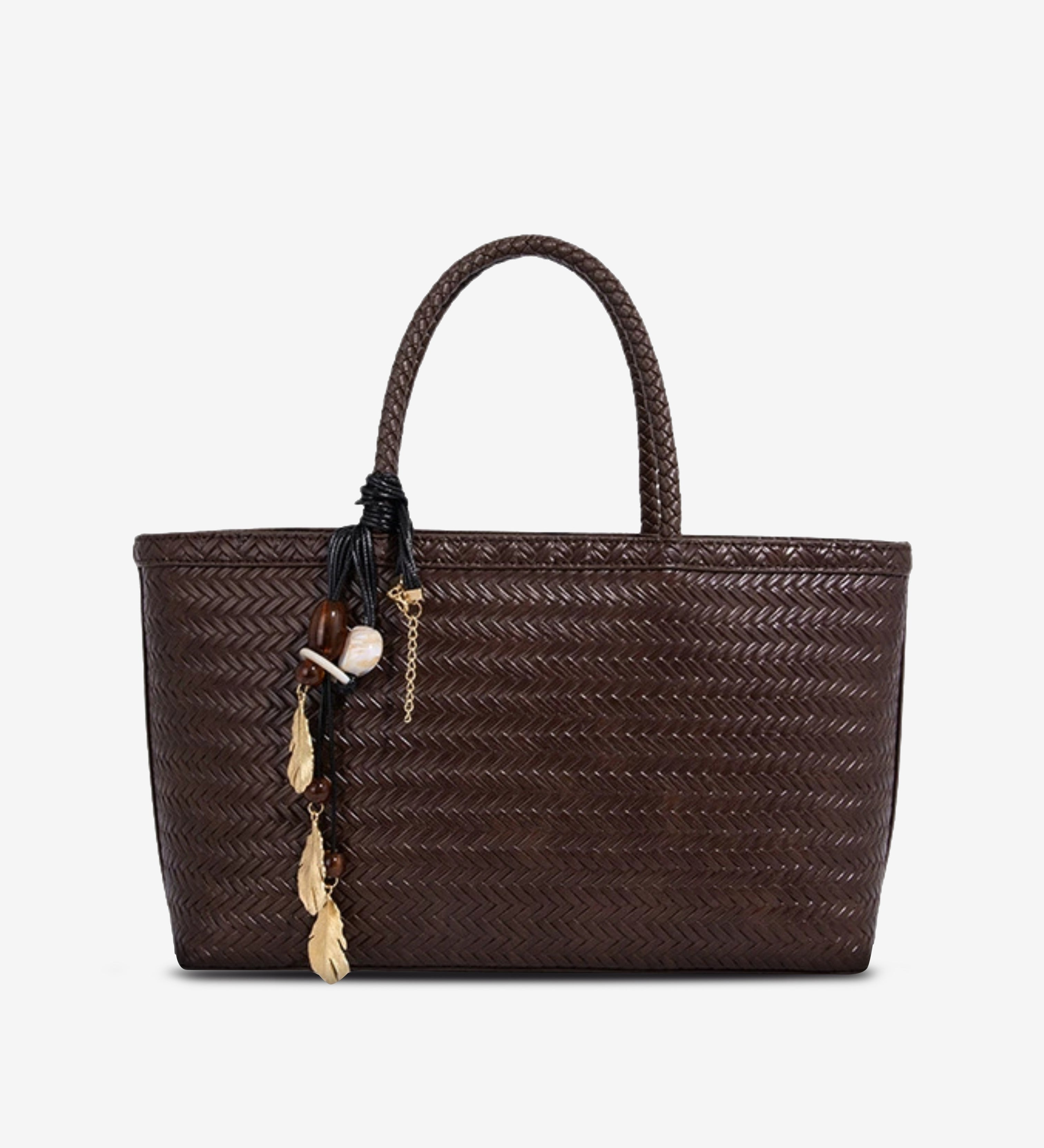 Boho Chic Woven Tote Bag for Women – Dual Handle Design