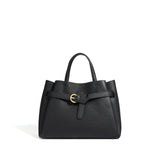 Elena | Elegant Structured Satchel Bag with Buckle Detail