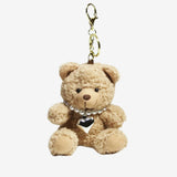 Drisella | Pearl Teddy Plush Bag Charm – Elegant, Cute & Timeless