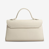 Elegant Top Handle Satchel Bag for Women – Gold Accent Closure