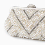 Orlena | Elegant Pearl & Crystal Clutch – Timeless & Sophisticated Design