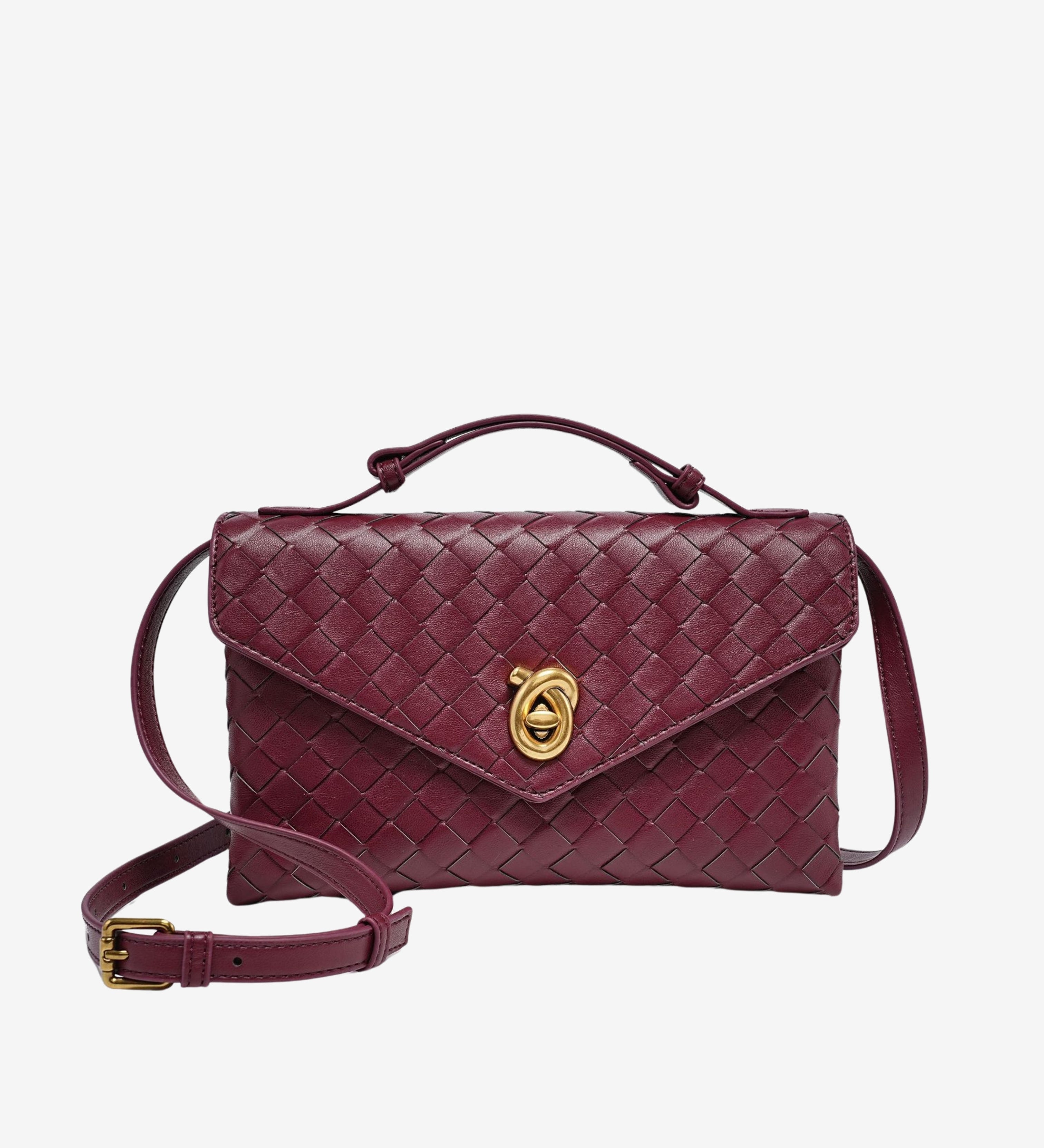 Vera™ Woven Crossbody Bag – Minimalist Style in a Compact Design