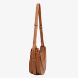 Aria | Tan Saddle Crossbody Bag – Classic & Versatile