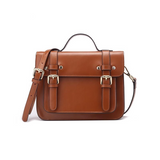 Bellatrix | Vintage Leather Messenger Bag – Retro Satchel with Crossbody Strap