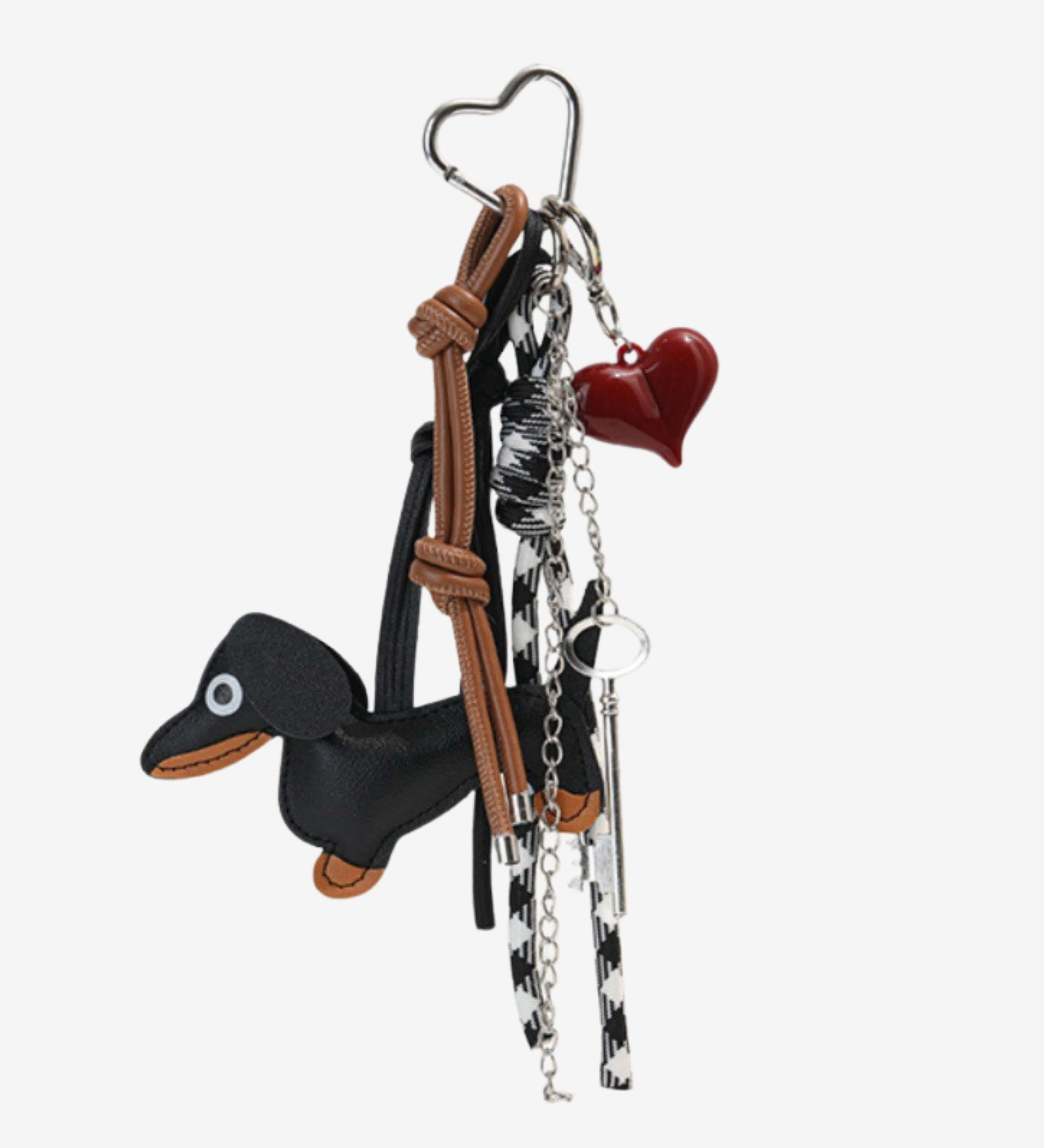 Isolara | Dachshund Leather Keychain – Cute & Stylish Charm