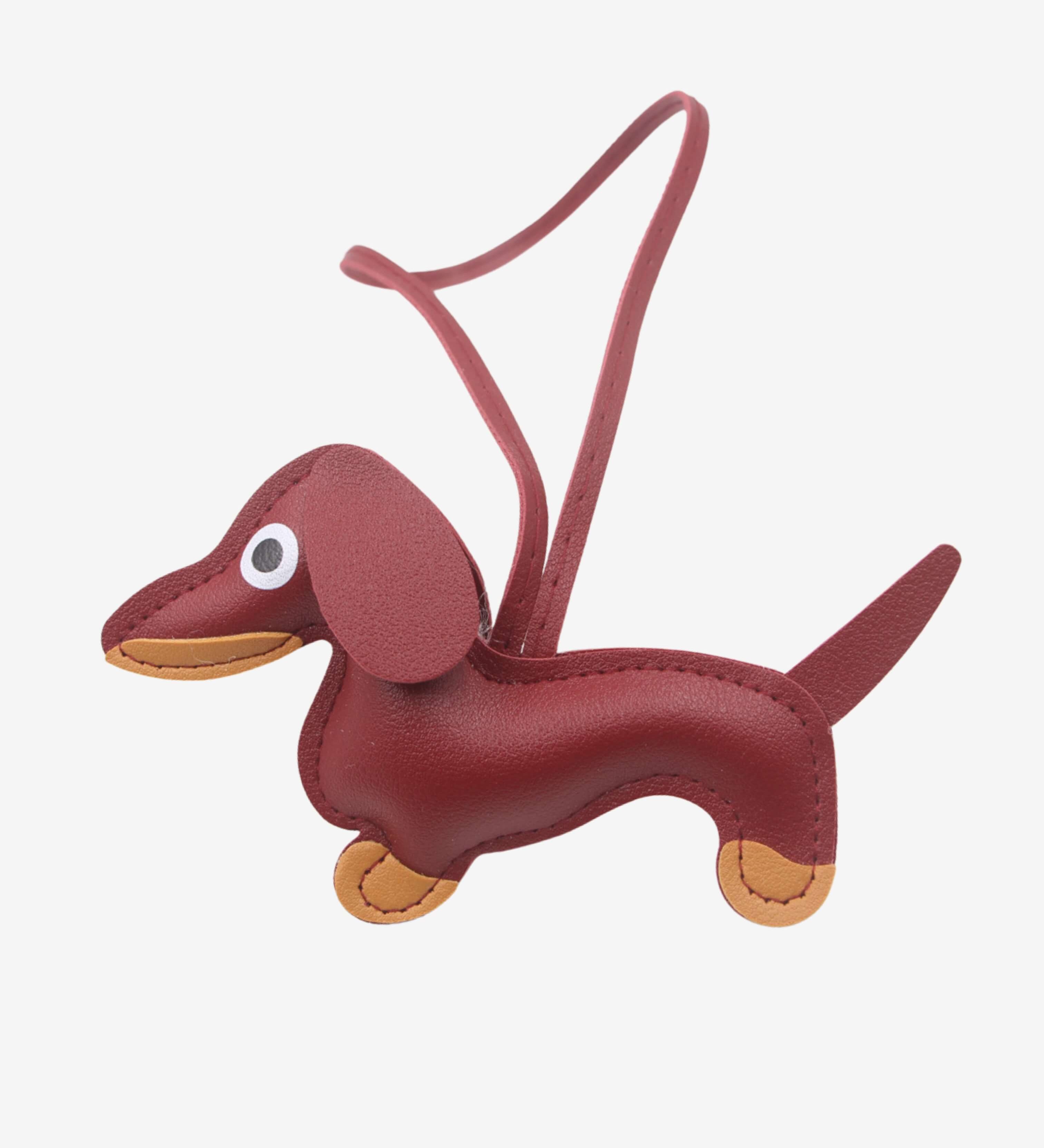 Gaelith | Dachshund Leather Bag Charm – Cute & Stylish Accessory