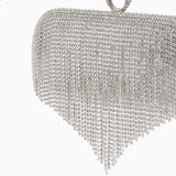 Zephyra | Glamorous Crystal Fringe Clutch – Dazzling & Elegant Statement Piece