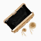 Lunara | Ornate Floral Crystal Clutch – Luxurious & Elegant Design