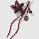 Nivelle | Leopard Star Leather Bag Charm – Bold, Stylish & Unique