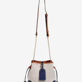 Canvas Leather Bucket Bag for Women – Chic & Modern Design