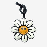 Sylvara | Smiley Daisy Leather Bag Charm – Cheerful, Stylish & Fun