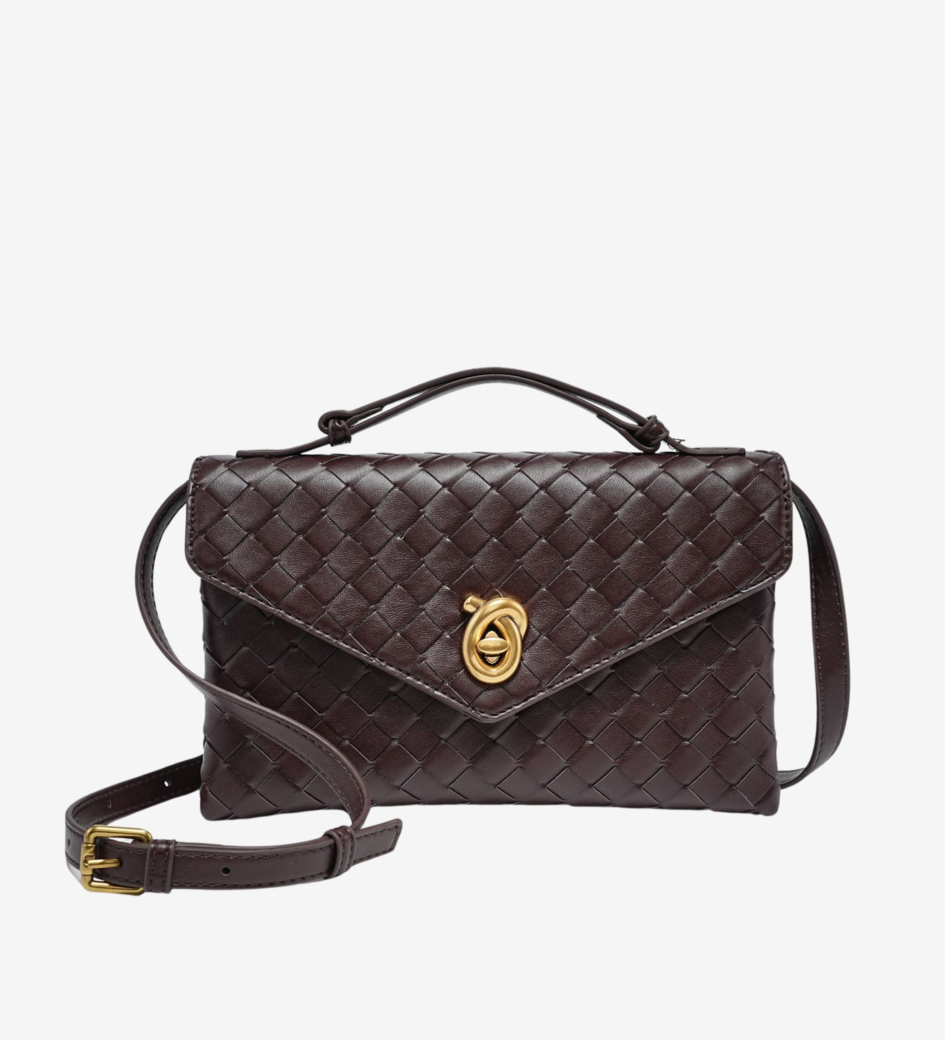 Vera™ Woven Crossbody Bag – Minimalist Style in a Compact Design