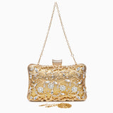 Lunara | Ornate Floral Crystal Clutch – Luxurious & Elegant Design