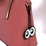 Aeriselle | Wide-Eyed Leather Bag Charm – Playful, Bold & Eye-Catching