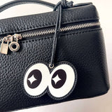 Aeriselle | Wide-Eyed Leather Bag Charm – Playful, Bold & Eye-Catching