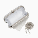 Zephyra | Glamorous Crystal Fringe Clutch – Dazzling & Elegant Statement Piece