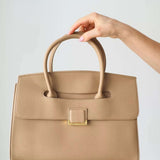 Structured Leather Satchel Bag for Women – Classic & Elegant