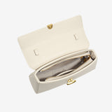Elegant Top Handle Satchel Bag for Women – Gold Accent Closure