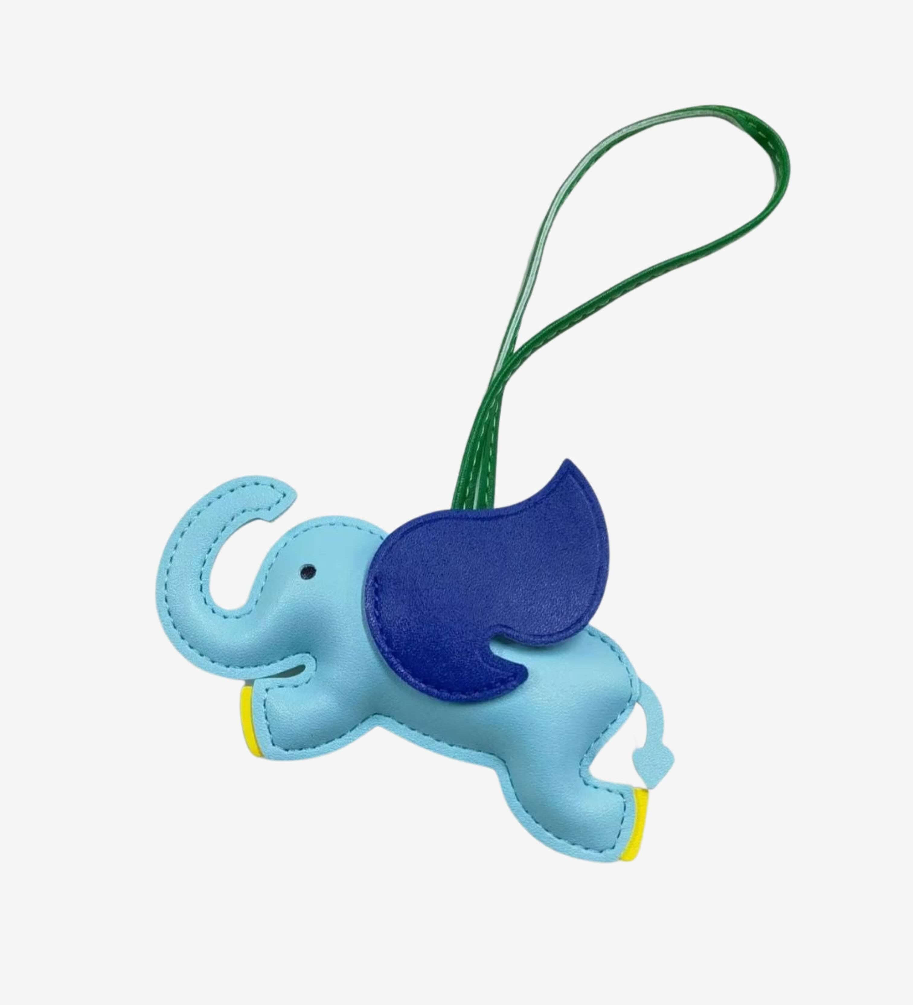 Luthien | Flying Elephant Leather Bag Charm – Whimsical Elegance & Playful Luxury