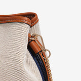 Canvas Leather Bucket Bag for Women – Chic & Modern Design