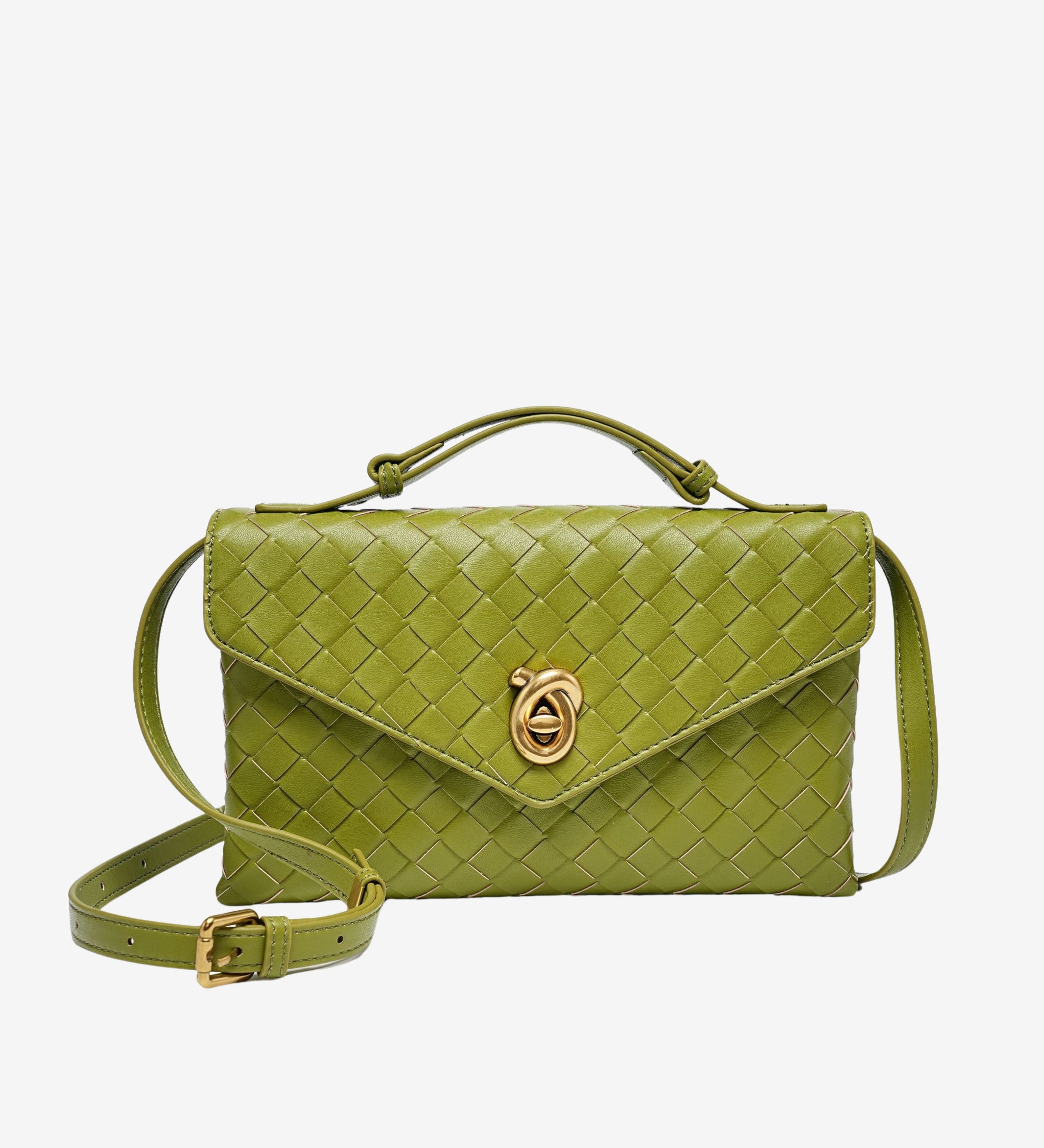 Vera™ Woven Crossbody Bag – Minimalist Style in a Compact Design