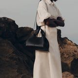 Mira | Soft Leather Shoulder Bag – Minimal & Sculptural