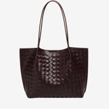Miato™  Woven Leather Tote Bag – Minimal Design, Maximum Impact