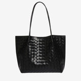 Miato™  Woven Leather Tote Bag – Minimal Design, Maximum Impact